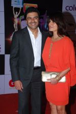 Neelam Kothari, Sameer Soni at ITA Awards red carpet in Mumbai on 1st Nov 2014